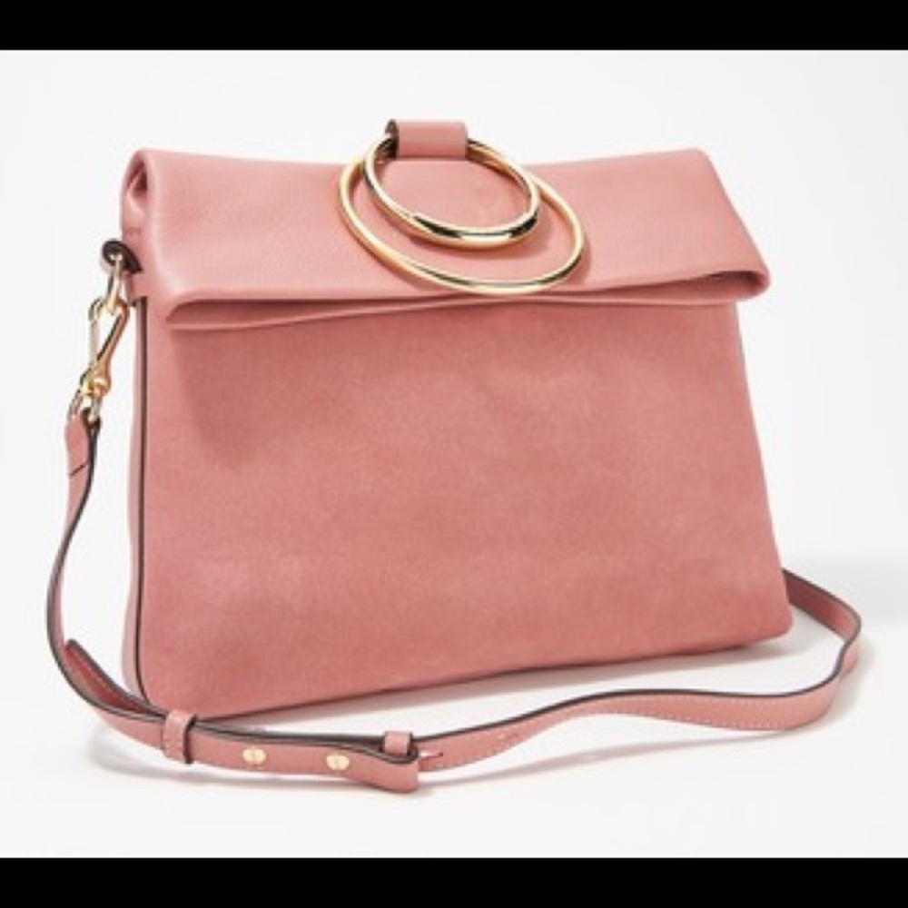 Vince Camuto Leather Backpack with Ring Details